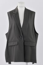 【エンフォルド/ENFOLD】のHigh Twist Weave ワイドテーラードベスト 大人の最旬トレンドファッション＆コーディネート founy(ファウニー) ファッション Fashion レディースファッション Fashion for Women アウター Coat / Outerwear Collection レディースジャケット・軽アウター Jackets アシンメトリー Asymmetrical Style ジャケット Jacket, Outerwear フォーマル Formal, Dressy ベスト Vest, Waistcoat ロング Long, Long-Length thumbnail グレー|ID: prp329100004884361 ipo3291000000036459979