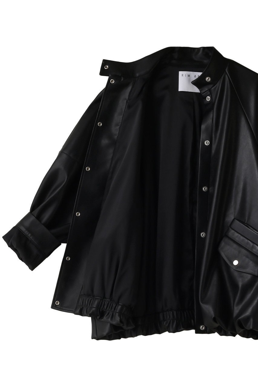 【リムアーク/RIM.ARK】のRound bomber JK/ジャケット 人気、トレンドファッション・服の通販 founy(ファニー) 　ファッション　Fashion　レディースファッション　Fashion for Women　アウター　Coat / Outerwear Collection　レディースジャケット・軽アウター　Jackets　おすすめ　Recommended / Our Picks　ジャケット　Jacket, Outerwear　スリーブ　Sleeve, Long Sleeve / Short Sleeve　ダブル　Double, Double-Breasted　バルーン　Balloon, Balloon Silhouette　フロント　Front, Front Design　other-6|ID: prp329100004884367 ipo3291000000036460037