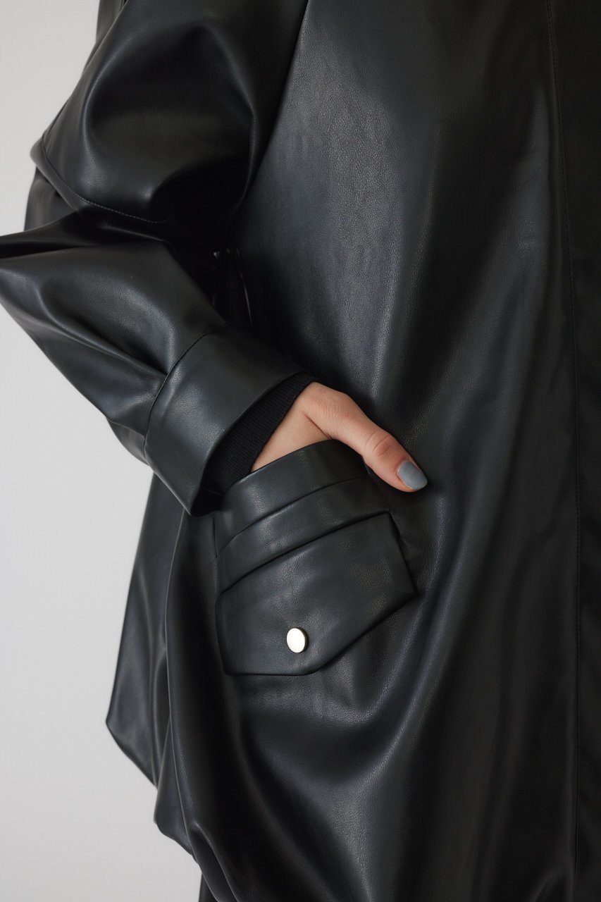 【リムアーク/RIM.ARK】のRound bomber JK/ジャケット 人気、トレンドファッション・服の通販 founy(ファニー) 　ファッション　Fashion　レディースファッション　Fashion for Women　アウター　Coat / Outerwear Collection　レディースジャケット・軽アウター　Jackets　おすすめ　Recommended / Our Picks　ジャケット　Jacket, Outerwear　スリーブ　Sleeve, Long Sleeve / Short Sleeve　ダブル　Double, Double-Breasted　バルーン　Balloon, Balloon Silhouette　フロント　Front, Front Design　other-8|ID: prp329100004884367 ipo3291000000036460039