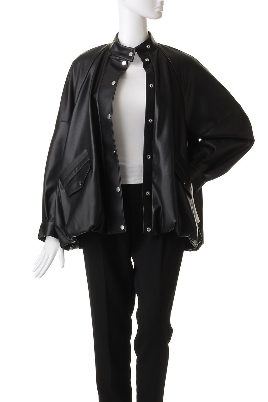 【リムアーク/RIM.ARK】のRound bomber JK/ジャケット 大人の最旬トレンドファッション＆コーディネート founy(ファウニー) 　ファッション　Fashion　レディースファッション　Fashion for Women　アウター　Coat / Outerwear Collection　レディースジャケット・軽アウター　Jackets　おすすめ　Recommended / Our Picks　ジャケット　Jacket, Outerwear　スリーブ　Sleeve, Long Sleeve / Short Sleeve　ダブル　Double, Double-Breasted　バルーン　Balloon, Balloon Silhouette　フロント　Front, Front Design　other-7|ID: prp329100004884367 ipo3291000000036509097