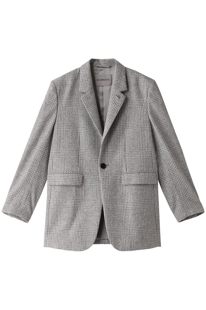 【オブリオ/AUBRIOT】のシングルブレストジャケット インテリア・キッズ・メンズ・レディースファッション・服の通販 founy(ファニー) 　ファッション　Fashion　レディースファッション　Fashion for Women　アウター　Coat / Outerwear Collection　レディースジャケット・軽アウター　Jackets　イタリア　Italy　ショルダー　Shoulder, Shoulder Strap　ジャケット　Jacket, Outerwear　ベビー　Baby, Babywear　ミックス　Mix, Mixed Style　ライトグレー|ID: prp329100004884390 ipo3291000000036460227
