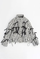 【メゾンスペシャル/MAISON SPECIAL】の2way Checkered Ribbon Puffer Jacket/2WAYチェックリボンパッファージャケット WHT(ホワイト)|ID: prp329100004884391 ipo3291000000036460237