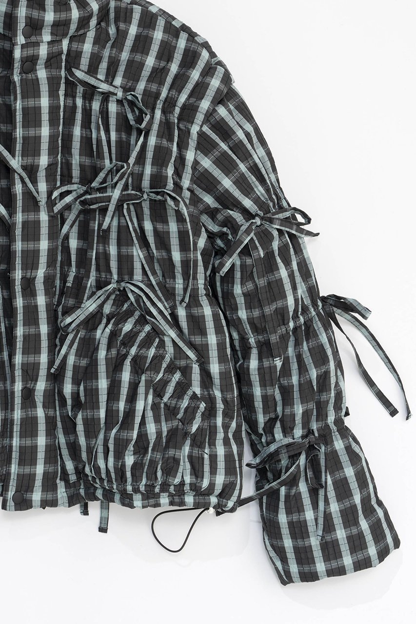 【メゾンスペシャル/MAISON SPECIAL】の2way Checkered Ribbon Puffer Jacket/2WAYチェックリボンパッファージャケット 人気、トレンドファッション・服の通販 founy(ファニー) 　ファッション　Fashion　レディースファッション　Fashion for Women　アウター　Coat / Outerwear Collection　レディースジャケット・軽アウター　Jackets　秋　Autumn　ジャケット　Jacket, Outerwear　タフタ　Taffeta, Structured Fabric　チェック　Check, Plaid, Tartan　トレンド　Trend, Trending Now　ベスト　Vest, Waistcoat　ボトム　Bottoms, Lower Wear　防寒　Cold Protection, Winter-Ready　無地　Plain, Solid Color　リボン　Ribbon, Bow　おすすめ　Recommended / Our Picks　other-3|ID: prp329100004884391 ipo3291000000036460240