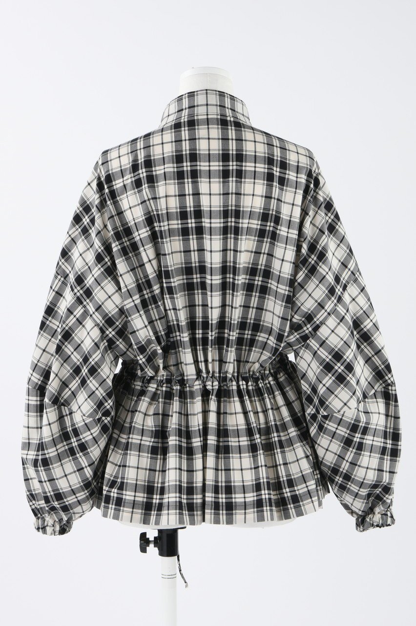 【エンフォルド/ENFOLD】のクラシカルチェック 2way ショートブルゾン 人気、トレンドファッション・服の通販 founy(ファニー) 　ファッション　Fashion　レディースファッション　Fashion for Women　アウター　Coat / Outerwear Collection　レディースジャケット・軽アウター　Jackets　ブルゾンジャケット・スポーティアウター　Blouson Jackets　エレガント 上品　Elegant　クラシカル　Classical, Vintage-Inspired　ショート　Short, Short Length　ジャケット　Jacket, Outerwear　スピンドル　Spindle, Drawcord　チェック　Check, Plaid, Tartan　フロント　Front, Front Design　ブルゾン　Blouson, Bomber Jacket　ロング　Long, Long-Length　夏　Summer　春　Spring　洗える　Machine Washable　other-3|ID: prp329100004884401 ipo3291000000036460323