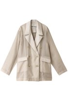 【プランク プロジェクト/PRANK PROJECT】のシースルーサテンコンビジャケット / See-through Satin Combi Jacket IVR(アイボリー)|ID: prp329100004884403 ipo3291000000036460332