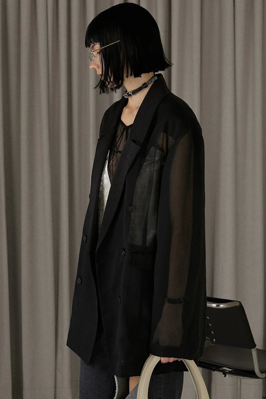 【プランク プロジェクト/PRANK PROJECT】のシースルーサテンコンビジャケット / See-through Satin Combi Jacket 人気、トレンドファッション・服の通販 founy(ファニー) 　ファッション　Fashion　レディースファッション　Fashion for Women　アウター　Coat / Outerwear Collection　レディースジャケット・軽アウター　Jackets　オケージョン　Occasion Wear　オーガンジー　Organza Fabric　グラフィック　Graphic, Graphic Design　ジャケット　Jacket, Outerwear　夏　Summer　羽織　Haori, Light Jacket　other-2|ID: prp329100004884403 ipo3291000000036460334