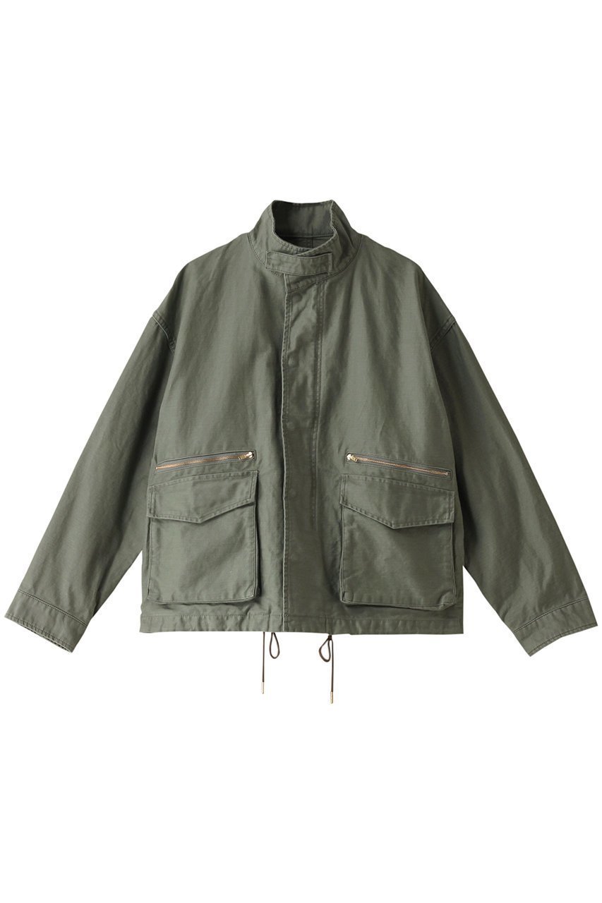 【エリオポール/heliopole】のミリタリーショートブルゾン インテリア・キッズ・メンズ・レディースファッション・服の通販 founy(ファニー) 　ファッション　Fashion　レディースファッション　Fashion for Women　アウター　Coat / Outerwear Collection　レディースジャケット・軽アウター　Jackets　ブルゾンジャケット・スポーティアウター　Blouson Jackets　ジャケット　Jacket, Outerwear　ブルゾン　Blouson, Bomber Jacket　ヴィンテージ　Vintage Style　オリーブ|ID: prp329100004884405 ipo3291000000036460348