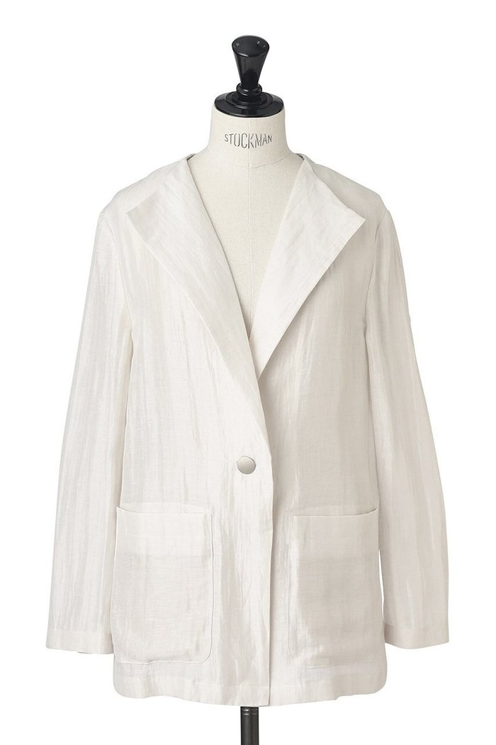 【オブリオ/AUBRIOT】のシアーシルクリネン ジャケット インテリア・キッズ・メンズ・レディースファッション・服の通販 founy(ファニー) https://founy.com/ ファッション Fashion レディースファッション Fashion for Women アウター Coat / Outerwear Collection レディースジャケット・軽アウター Jackets シアー Sheer, See-Through シルク Silk, 100% Silk ジャケット Jacket, Outerwear フォルム Silhouette, Form ラグジュアリー Luxury, Elegant リネン Linen, Linen Fabric ワイド Wide, Wide Fit エレガント 上品 Elegant |ID: prp329100004884407 ipo3291000000036460362