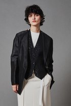 【オブリオ/AUBRIOT】のシアーシルクリネン ジャケット ブラック|ID: prp329100004884407 ipo3291000000036460364