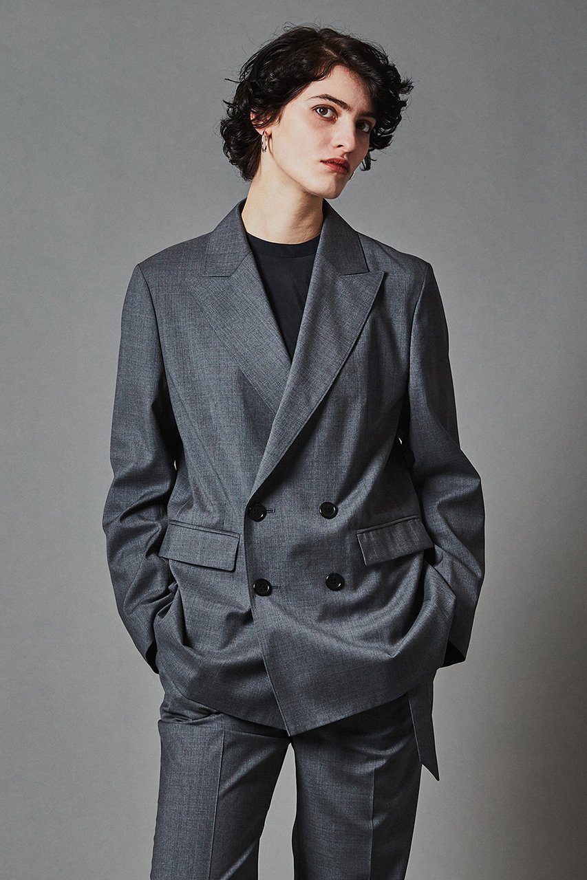 【オブリオ/AUBRIOT】のラグジュアリーウーステッド ライトジャケット 人気、トレンドファッション・服の通販 founy(ファニー) 　ファッション　Fashion　レディースファッション　Fashion for Women　アウター　Coat / Outerwear Collection　レディースジャケット・軽アウター　Jackets　なめらか　Smooth, Silky Texture　イタリア　Italy　ジャケット　Jacket, Outerwear　スーツ　Suit, Formalwear　ダブル　Double, Double-Breasted　バランス　Balance, Style Balance　フィット　Fit, Slim Fit　リラックス　Relax, Relaxed Fit　 other-1|ID: prp329100004884408 ipo3291000000036460368