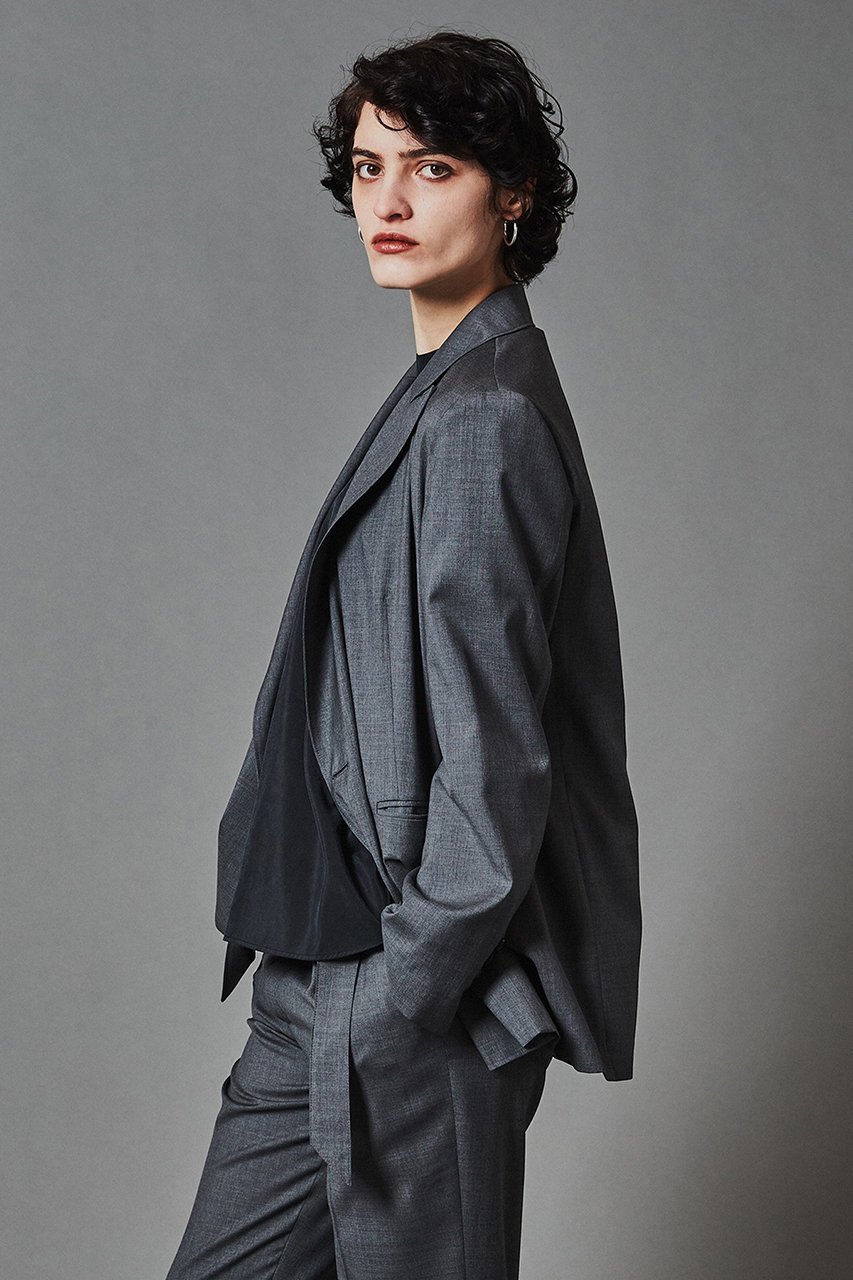 【オブリオ/AUBRIOT】のラグジュアリーウーステッド ライトジャケット 人気、トレンドファッション・服の通販 founy(ファニー) 　ファッション　Fashion　レディースファッション　Fashion for Women　アウター　Coat / Outerwear Collection　レディースジャケット・軽アウター　Jackets　なめらか　Smooth, Silky Texture　イタリア　Italy　ジャケット　Jacket, Outerwear　スーツ　Suit, Formalwear　ダブル　Double, Double-Breasted　バランス　Balance, Style Balance　フィット　Fit, Slim Fit　リラックス　Relax, Relaxed Fit　other-3|ID: prp329100004884408 ipo3291000000036460372