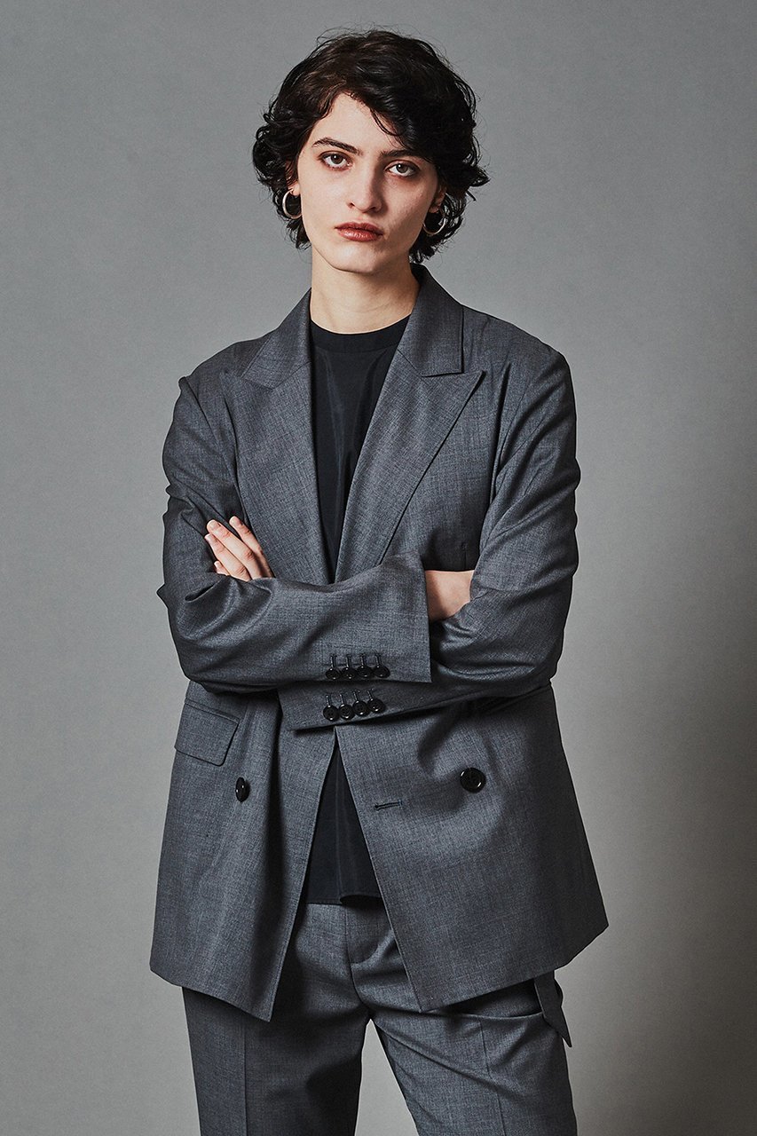 【オブリオ/AUBRIOT】のラグジュアリーウーステッド ライトジャケット 人気、トレンドファッション・服の通販 founy(ファニー) 　ファッション　Fashion　レディースファッション　Fashion for Women　アウター　Coat / Outerwear Collection　レディースジャケット・軽アウター　Jackets　なめらか　Smooth, Silky Texture　イタリア　Italy　ジャケット　Jacket, Outerwear　スーツ　Suit, Formalwear　ダブル　Double, Double-Breasted　バランス　Balance, Style Balance　フィット　Fit, Slim Fit　リラックス　Relax, Relaxed Fit　other-4|ID: prp329100004884408 ipo3291000000036460373