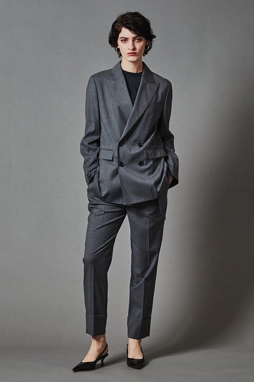 【オブリオ/AUBRIOT】のラグジュアリーウーステッド ライトジャケット 人気、トレンドファッション・服の通販 founy(ファニー) 　ファッション　Fashion　レディースファッション　Fashion for Women　アウター　Coat / Outerwear Collection　レディースジャケット・軽アウター　Jackets　なめらか　Smooth, Silky Texture　イタリア　Italy　ジャケット　Jacket, Outerwear　スーツ　Suit, Formalwear　ダブル　Double, Double-Breasted　バランス　Balance, Style Balance　フィット　Fit, Slim Fit　リラックス　Relax, Relaxed Fit　other-6|ID: prp329100004884408 ipo3291000000036460375