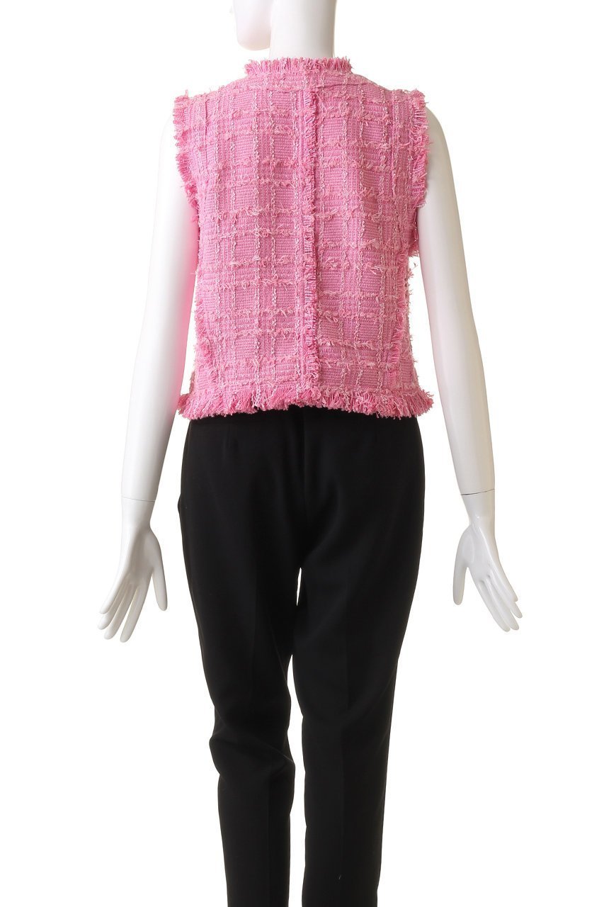 【メゾンスペシャル/MAISON SPECIAL】のTweed Short Length Vest/ツイードショートベスト 人気、トレンドファッション・服の通販 founy(ファニー) 　ファッション　Fashion　レディースファッション　Fashion for Women　アウター　Coat / Outerwear Collection　レディースジャケット・軽アウター　Jackets　インナー　Innerwear　サマー　Summer, Summer Style　ジャケット　Jacket, Outerwear　ダウン　Down, Puffer　ツイード　Twill, Twill Weave　フリンジ　Fringe, Tassel　ベスト　Vest, Waistcoat　エレガント 上品　Elegant　夏　Summer　春　Spring　other-4|ID: prp329100004884413 ipo3291000000036460419