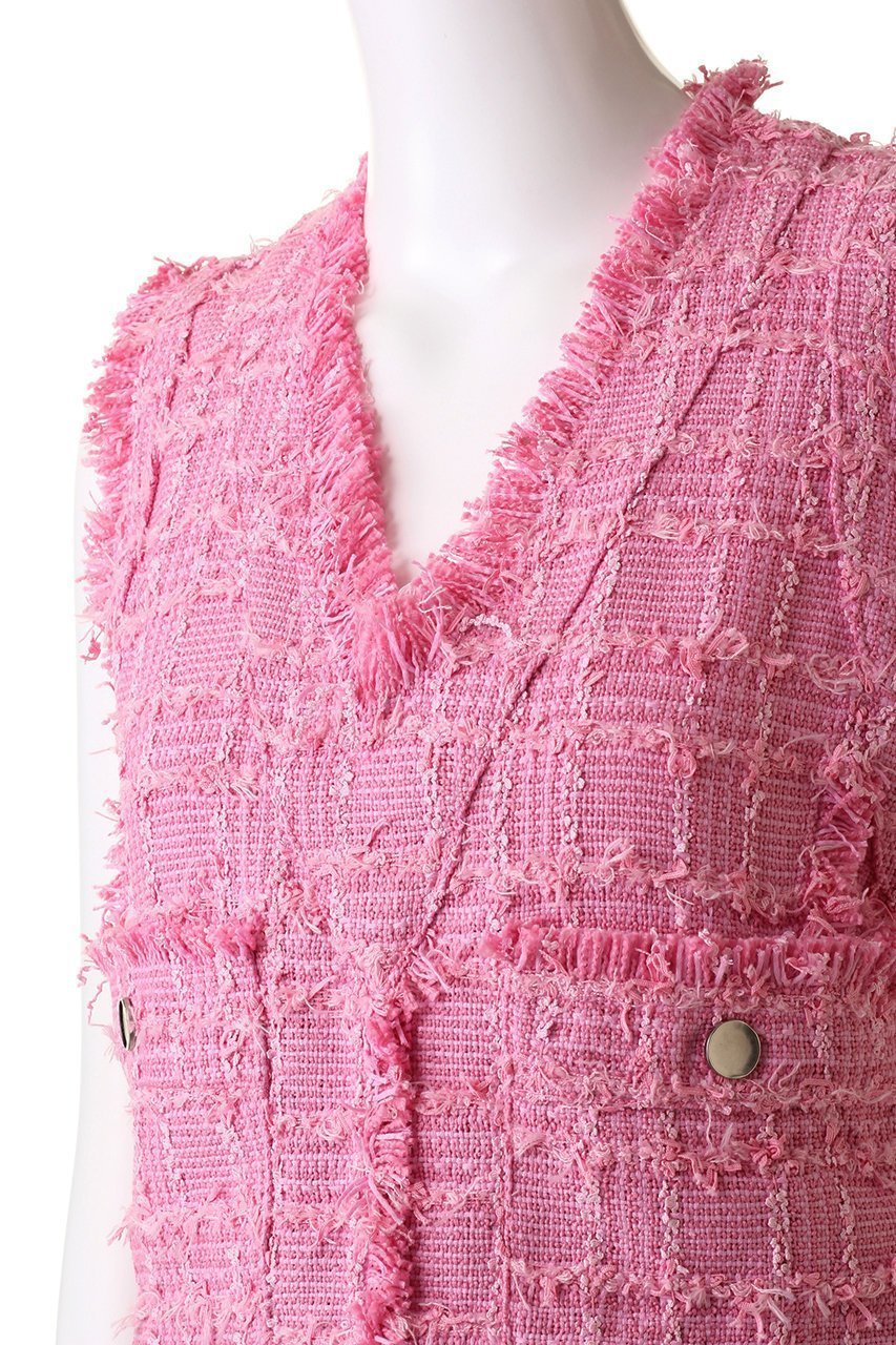 【メゾンスペシャル/MAISON SPECIAL】のTweed Short Length Vest/ツイードショートベスト 大人の最旬トレンドファッション＆コーディネート founy(ファウニー) 　ファッション　Fashion　レディースファッション　Fashion for Women　アウター　Coat / Outerwear Collection　レディースジャケット・軽アウター　Jackets　インナー　Innerwear　サマー　Summer, Summer Style　ジャケット　Jacket, Outerwear　ダウン　Down, Puffer　ツイード　Twill, Twill Weave　フリンジ　Fringe, Tassel　ベスト　Vest, Waistcoat　エレガント 上品　Elegant　夏　Summer　春　Spring　other-5|ID: prp329100004884413 ipo3291000000036551399