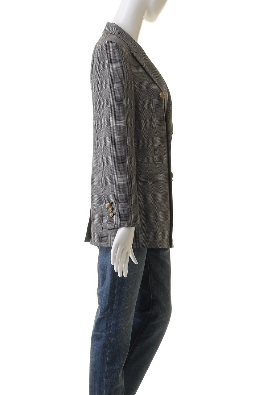 【ウィムガゼット/Whim Gazette】のダブルボタンジャケット 人気、トレンドファッション・服の通販 founy(ファニー) 　ファッション　Fashion　レディースファッション　Fashion for Women　アウター　Coat / Outerwear Collection　レディースジャケット・軽アウター　Jackets　クラシカル　Classical, Vintage-Inspired　シルバー　Silver, Metallic Silver　ジャケット　Jacket, Outerwear　ストライプ　Stripe, Striped Pattern　セットアップ　Set-Up, Coordinated Outfit　チェック　Check, Plaid, Tartan　定番　Standard, Basic Item　無地　Plain, Solid Color　レオパード　Leopard, Animal Print　おすすめ　Recommended / Our Picks　エレガント 上品　Elegant　other-3|ID: prp329100004884414 ipo3291000000036460427