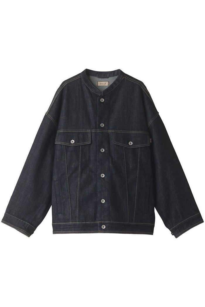 【ヤヌーク/YANUK】のバンドカラージーンジャケット インテリア・キッズ・メンズ・レディースファッション・服の通販 founy(ファニー) https://founy.com/ ファッション Fashion レディースファッション Fashion for Women アウター Coat / Outerwear Collection レディースジャケット・軽アウター Jackets インナー Innerwear ジャケット Jacket, Outerwear ハイネック High Neck, Mock Neck ビッグ Big, Oversized メンズ Men's, Menswear |ID: prp329100004884419 ipo3291000000036797817