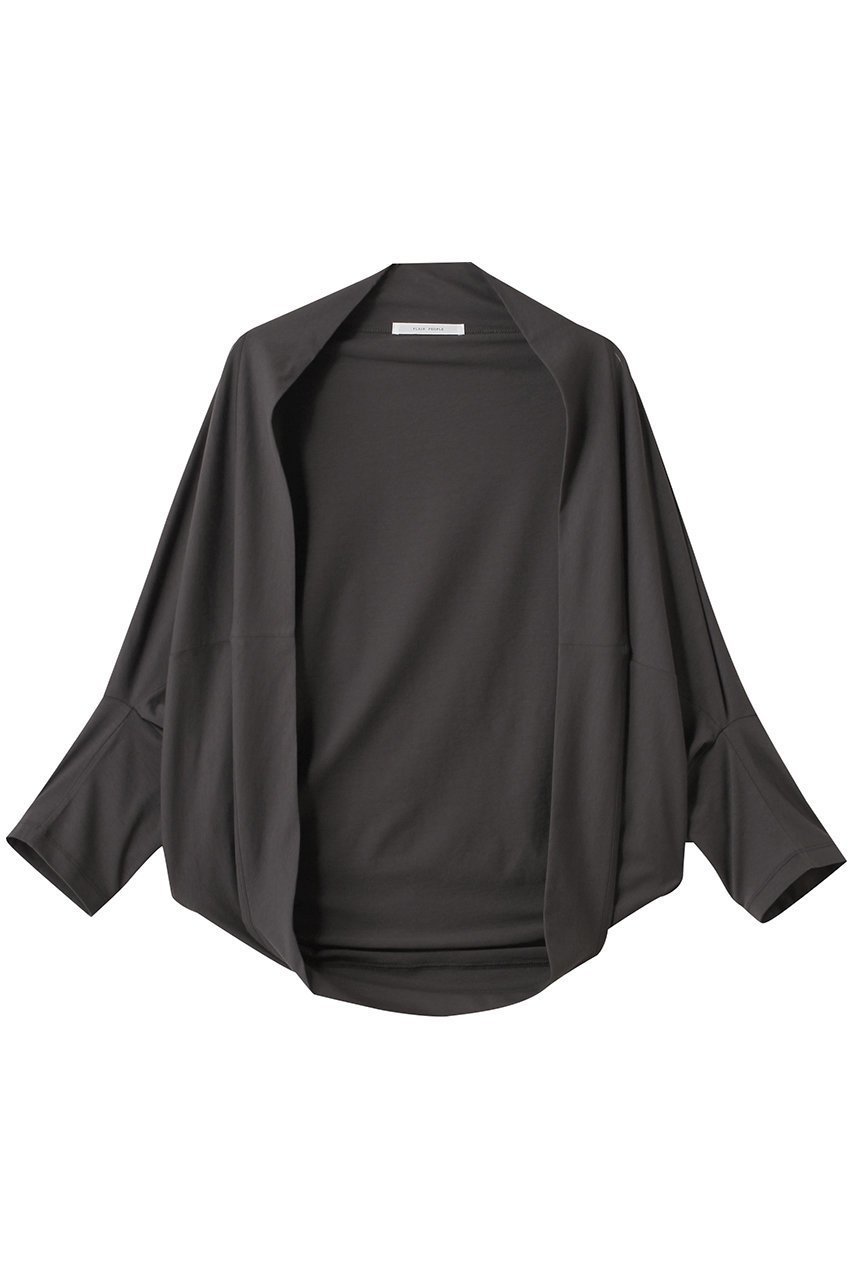 【プレインピープル/PLAIN PEOPLE】のヴィンテージレアツイストフレスカジャージモモンガカーディガン インテリア・キッズ・メンズ・レディースファッション・服の通販 founy(ファニー) ファッション Fashion レディースファッション Fashion for Women トップス・カットソー Cut & Sew Tops ニット Knit Tops & Sweaters カーディガン・羽織り Layered Style Cardigans ベスト&ジレ / 重ね着スタイル Vests & Gilets カーディガン Cardigan, Knitwear コンパクト Compact, Small Size シアー Sheer, See-Through シンプル Simple, Minimal 夏 Summer 春 Spring S/S・春夏 SS, Spring/Summer, Warm Season ダークグレー|ID: prp329100004884422 ipo3291000000036460569