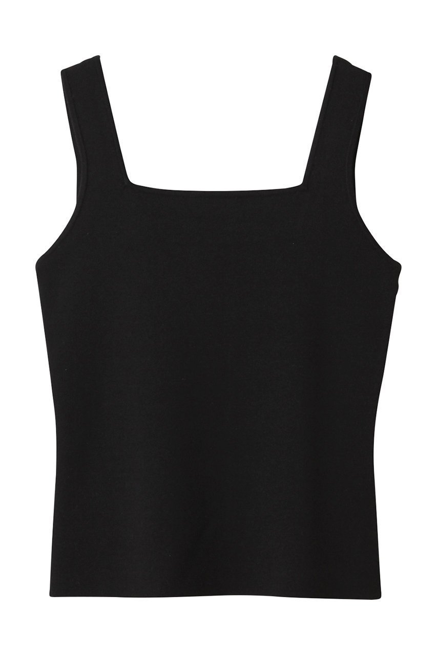 【アンクレイヴ/uncrave】のリネンニット スクエアタンクトップ インテリア・キッズ・メンズ・レディースファッション・服の通販 founy(ファニー) 　ファッション　Fashion　レディースファッション　Fashion for Women　トップス・カットソー　Cut & Sew Tops　ニット　Knit Tops & Sweaters　カジュアルプルオーバー・ニットトップス　Pullovers & Knit Tops / Casual Pullovers　スクエア　Square, Square Shape　ストレッチ　Stretch, Stretchy Fabric　タンク　Tank Top, Sleeveless Top　リネン　Linen, Linen Fabric　ブラック|ID: prp329100004884423 ipo3291000000036460576