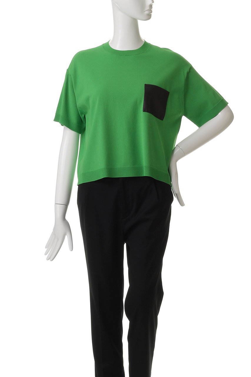 【ベイジ,/BEIGE,】のNADIA(ナディア)/レザーポケット付き半袖ニットTシャツ(ウォッシャブル) 人気、トレンドファッション・服の通販 founy(ファニー) 　ファッション　Fashion　レディースファッション　Fashion for Women　トップス・カットソー　Cut & Sew Tops　ニット　Knit Tops & Sweaters　シャツ・ブラウス・オフィスカジュアル　Elegant Blouses & Button-Ups　ロングTシャツ・Tシャツ　Longline T-Shirts & Tees　カジュアルプルオーバー・ニットトップス　Pullovers & Knit Tops / Casual Pullovers　おすすめ　Recommended / Our Picks　ウォッシャブル　Machine Washable　スウェット / スエット　Sweatshirt, Sweatwear　ストレッチ　Stretch, Stretchy Fabric　ファブリック　Fabric, Textile　ポケット　Pocket, Pocket Detail　ワイド　Wide, Wide Fit　半袖　Short Sleeve, Half Sleeve　other-2|ID: prp329100004884426 ipo3291000000036460608