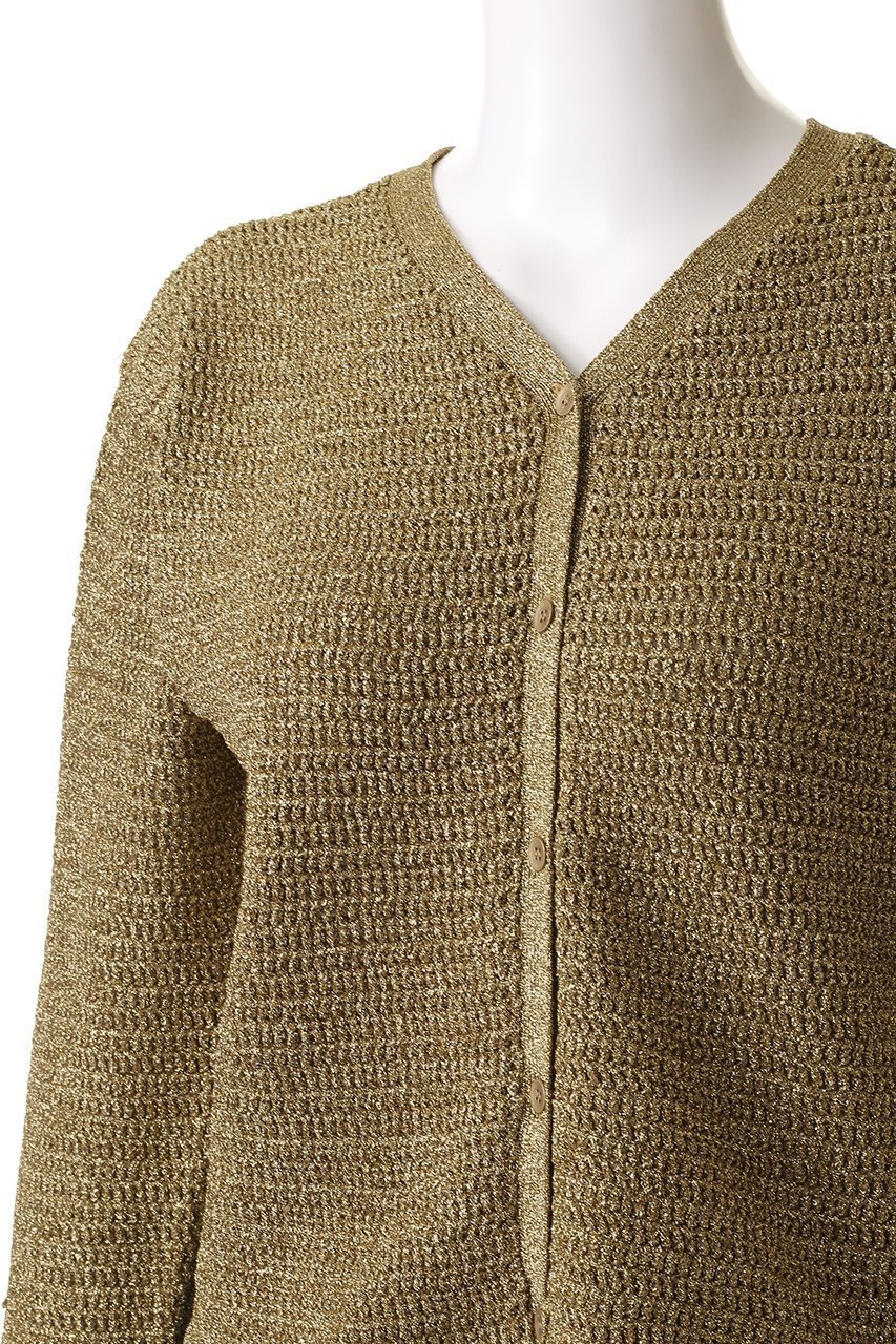 【ルームエイト/Room no.8】の【Room no.8 BLACK】LAME ドロップニットカーディガン 人気、トレンドファッション・服の通販 founy(ファニー) 　ファッション　Fashion　レディースファッション　Fashion for Women　トップス・カットソー　Cut & Sew Tops　ニット　Knit Tops & Sweaters　カーディガン・羽織り　Layered Style Cardigans　カーディガン　Cardigan, Knitwear　シンプル　Simple, Minimal　バランス　Balance, Style Balance　フロント　Front, Front Design　other-5|ID: prp329100004884428 ipo3291000000036460629