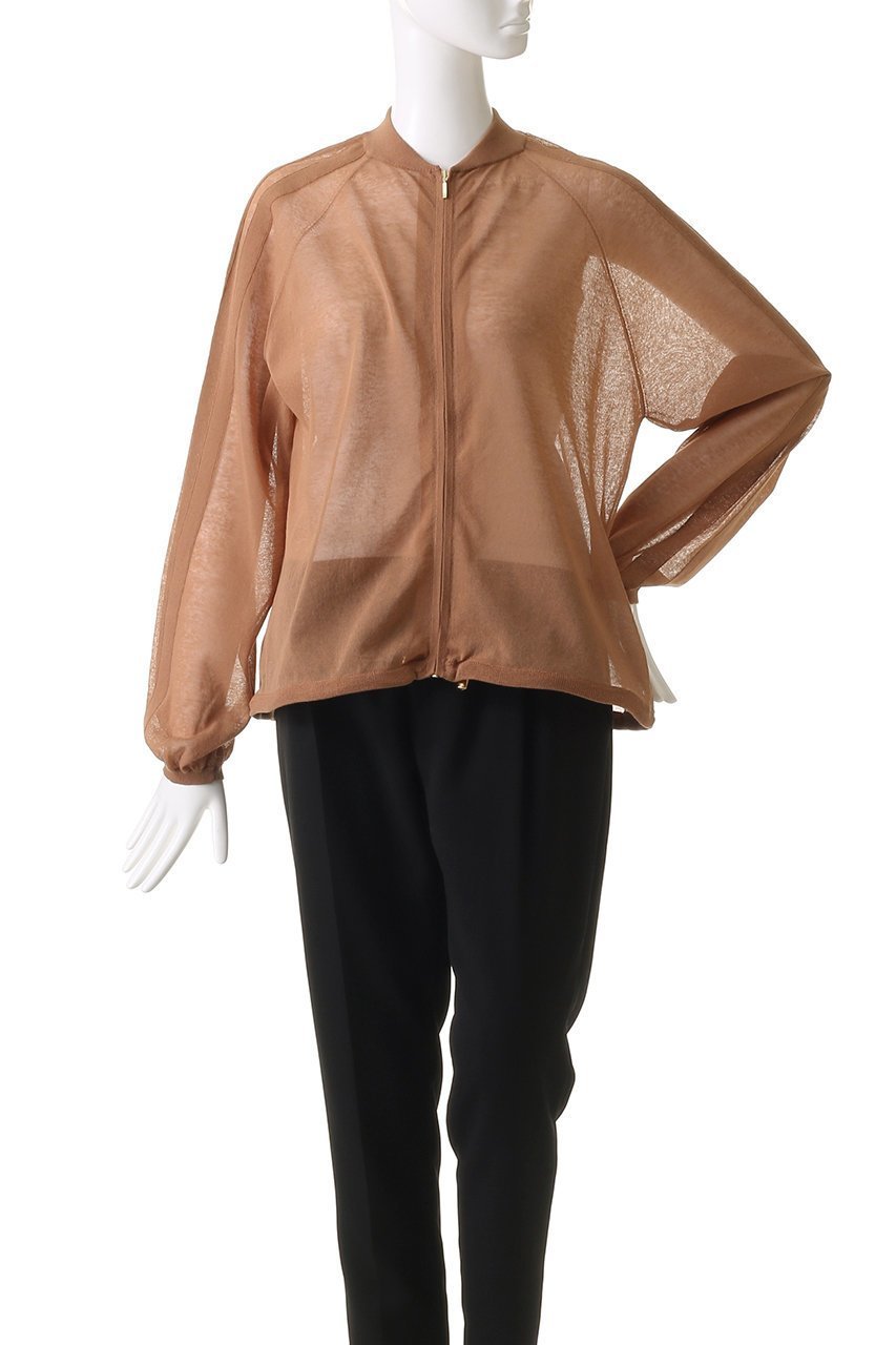 【ルームエイト/Room no.8】のコットンシアー ジップアップブルゾン 人気、トレンドファッション・服の通販 founy(ファニー) ファッション Fashion レディースファッション Fashion for Women トップス・カットソー Cut & Sew Tops ニット Knit Tops & Sweaters カーディガン・羽織り Layered Style Cardigans カーディガン Cardigan, Knitwear シアー Sheer, See-Through スポーティ Sporty, Casual Athletic トレンド Trend, Trending Now フェミニン Feminine, Girly ワンポイント One Point, Statement Accent 夏 Summer other-2|ID: prp329100004884429 ipo3291000000036460636