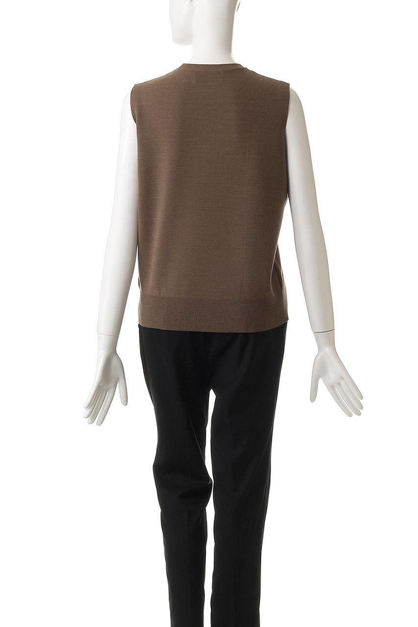 【オブリオ/AUBRIOT】のイタリアンウール ニットベスト 人気、トレンドファッション・服の通販 founy(ファニー) 　ファッション　Fashion　レディースファッション　Fashion for Women　トップス・カットソー　Cut & Sew Tops　ニット　Knit Tops & Sweaters　ベスト&ジレ / 重ね着スタイル　Vests & Gilets　カジュアルプルオーバー・ニットトップス　Pullovers & Knit Tops / Casual Pullovers　スリット　Slit, Slit Detail　フロント　Front, Front Design　ベスト　Vest, Waistcoat　エレガント 上品　Elegant　other-4|ID: prp329100004884432 ipo3291000000036460665