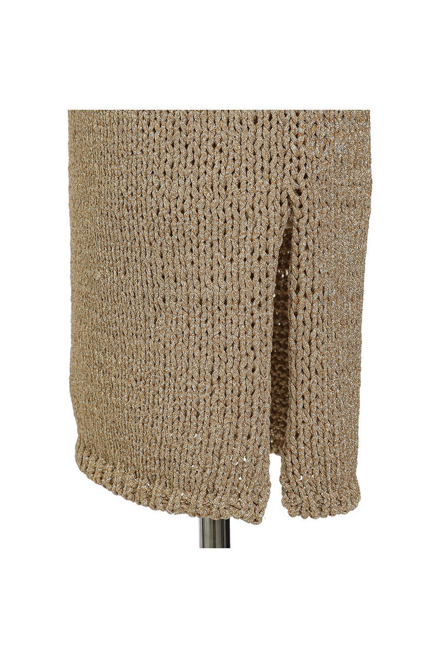 【オブリオ/AUBRIOT】のラメヤーンタンクトップ 人気、トレンドファッション・服の通販 founy(ファニー) ファッション Fashion レディースファッション Fashion for Women トップス・カットソー Cut & Sew Tops ニット Knit Tops & Sweaters カジュアルプルオーバー・ニットトップス Pullovers & Knit Tops / Casual Pullovers ジュエル Jewel, Gemstone ストレート Straight, Straight Cut スリット Slit, Slit Detail タンク Tank Top, Sleeveless Top フィット Fit, Slim Fit other-7|ID: prp329100004884441 ipo3291000000036460744