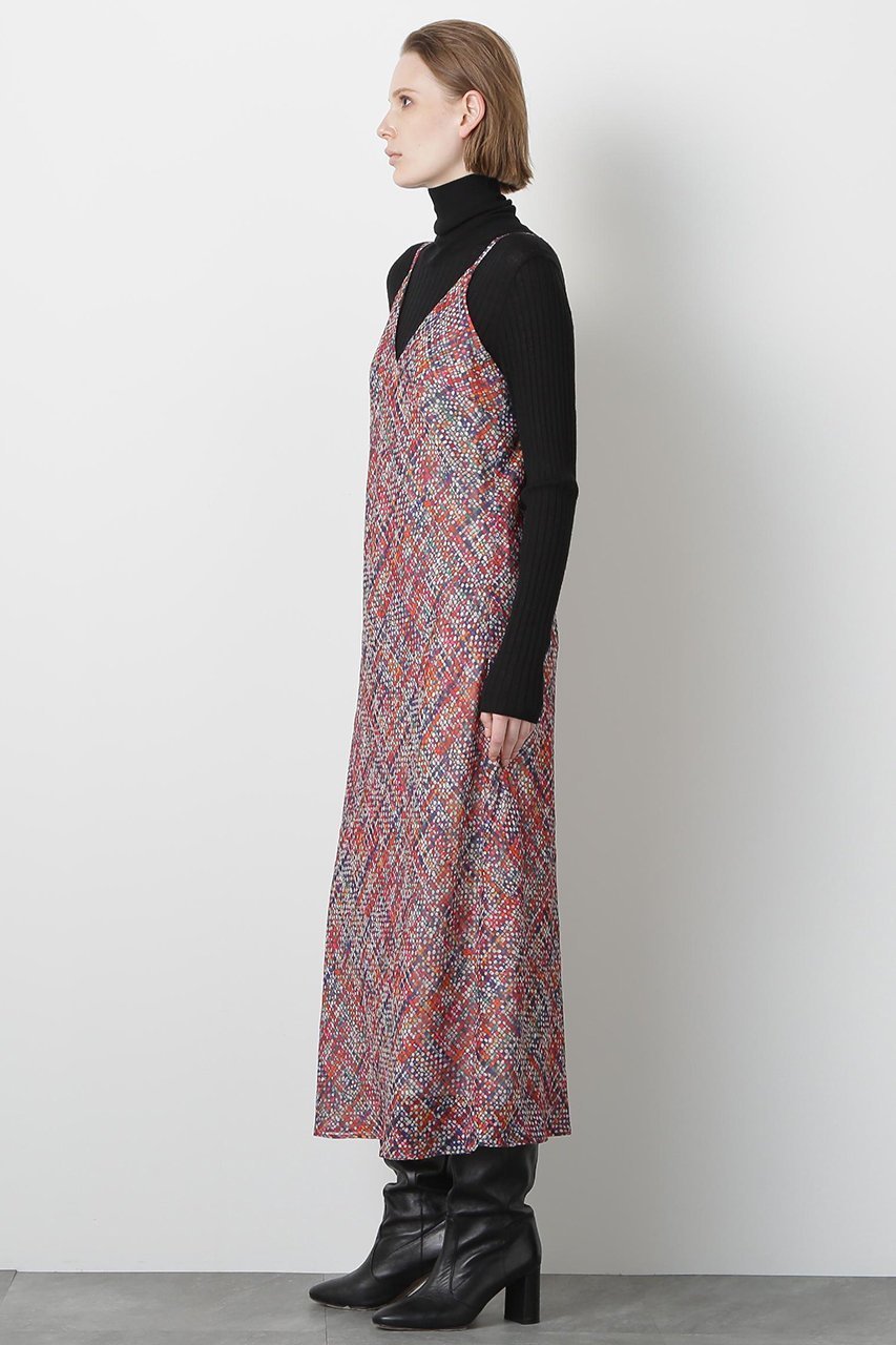 【ヒューエルミュージアム/hueLe Museum】の【STUMBLY】Printed Maxi Camisole Dress 人気、トレンドファッション・服の通販 founy(ファニー) 　ファッション　Fashion　レディースファッション　Fashion for Women　ワンピース　Dresses　フォーマル・パーティードレス・結婚式用ドレス　Elegant & Casual Dresses　チュニック　Tunic Tops & Dresses　キャミソール　Camisole, Spaghetti Strap Top　シンプル　Simple, Minimal　ジャカード／ジャガード　Jacquard, Woven Pattern　ジャケット　Jacket, Outerwear　タンク　Tank Top, Sleeveless Top　タートルネック　Turtleneck, High Neck　チュニック　Tunic, Long Top　ツイード　Twill, Twill Weave　ドレス　Dress, One-Piece　バイアス　Bias, Diagonal Cut　プリント　Print, Printed Pattern　マキシ　Maxi, Full Length　ロング　Long, Long-Length　無地　Plain, Solid Color　other-4|ID: prp329100004884477 ipo3291000000036461036