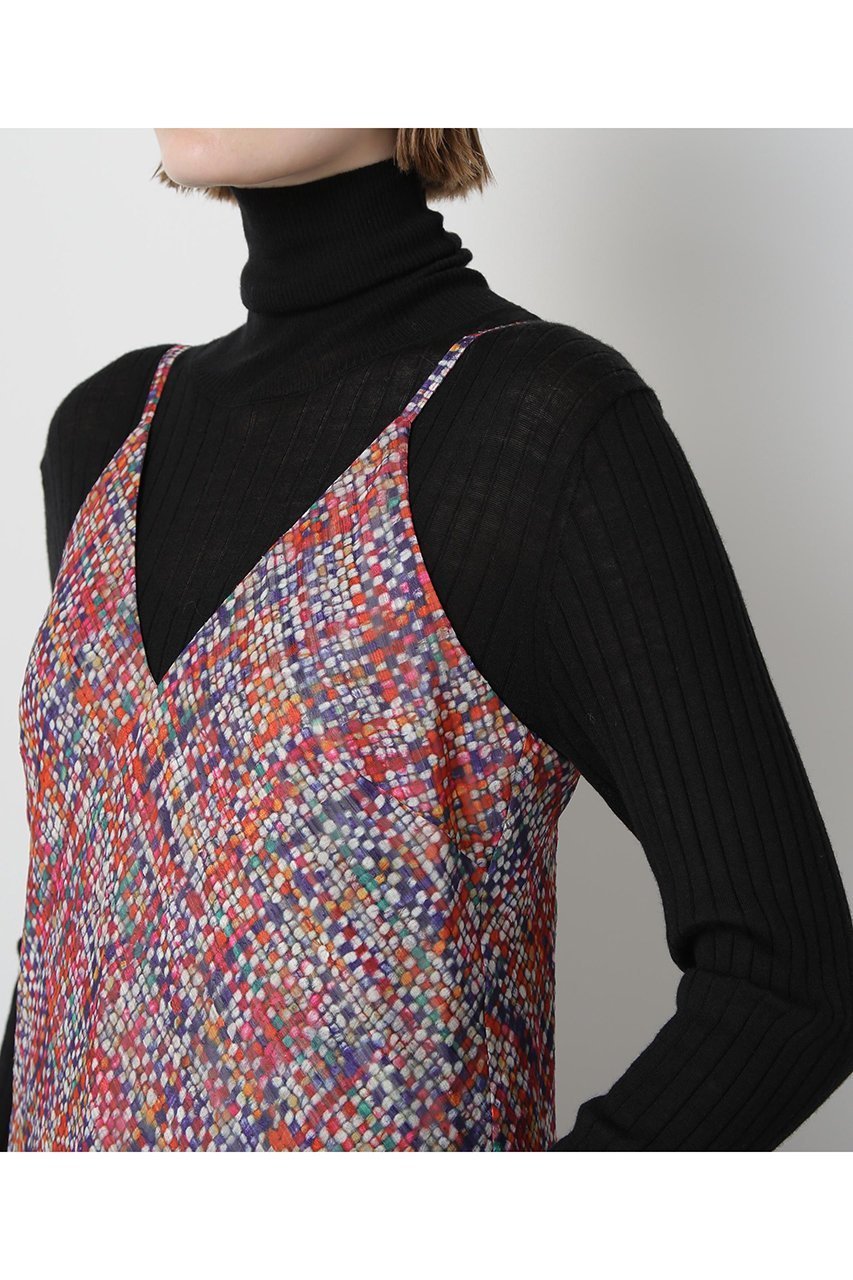 【ヒューエルミュージアム/hueLe Museum】の【STUMBLY】Printed Maxi Camisole Dress 人気、トレンドファッション・服の通販 founy(ファニー) 　ファッション　Fashion　レディースファッション　Fashion for Women　ワンピース　Dresses　フォーマル・パーティードレス・結婚式用ドレス　Elegant & Casual Dresses　チュニック　Tunic Tops & Dresses　キャミソール　Camisole, Spaghetti Strap Top　シンプル　Simple, Minimal　ジャカード／ジャガード　Jacquard, Woven Pattern　ジャケット　Jacket, Outerwear　タンク　Tank Top, Sleeveless Top　タートルネック　Turtleneck, High Neck　チュニック　Tunic, Long Top　ツイード　Twill, Twill Weave　ドレス　Dress, One-Piece　バイアス　Bias, Diagonal Cut　プリント　Print, Printed Pattern　マキシ　Maxi, Full Length　ロング　Long, Long-Length　無地　Plain, Solid Color　other-7|ID: prp329100004884477 ipo3291000000036461039