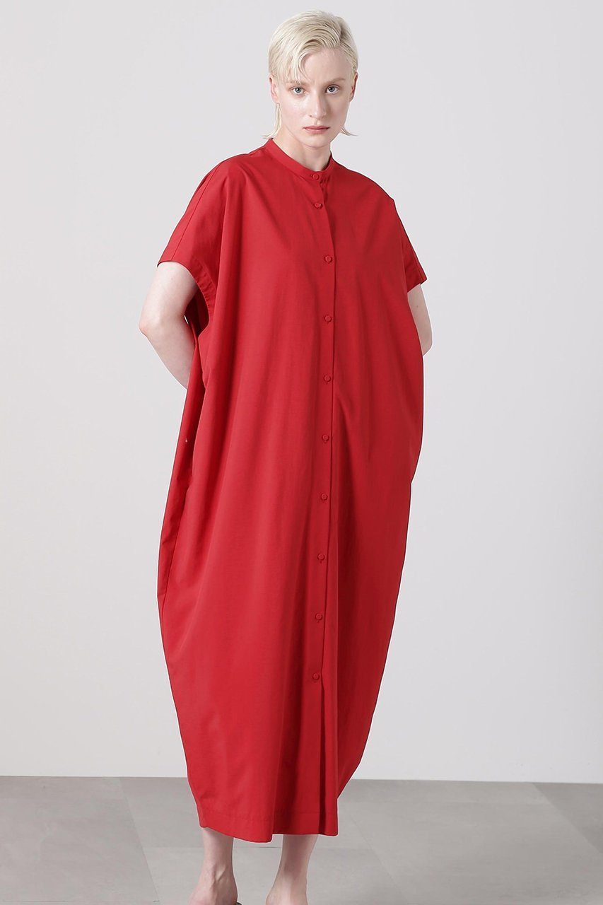 【ヒューエルミュージアム/hueLe Museum】の【hLM】ハーフスリーブサマードレス インテリア・キッズ・メンズ・レディースファッション・服の通販 founy(ファニー) ファッション Fashion レディースファッション Fashion for Women ワンピース Dresses フォーマル・パーティードレス・結婚式用ドレス Elegant & Casual Dresses チュニック Tunic Tops & Dresses サマー Summer, Summer Style タイプライター Typewriter Fabric, Crisp Cotton チュニック Tunic, Long Top ドレス Dress, One-Piece 夏 Summer レッド|ID: prp329100004884479 ipo3291000000036461050