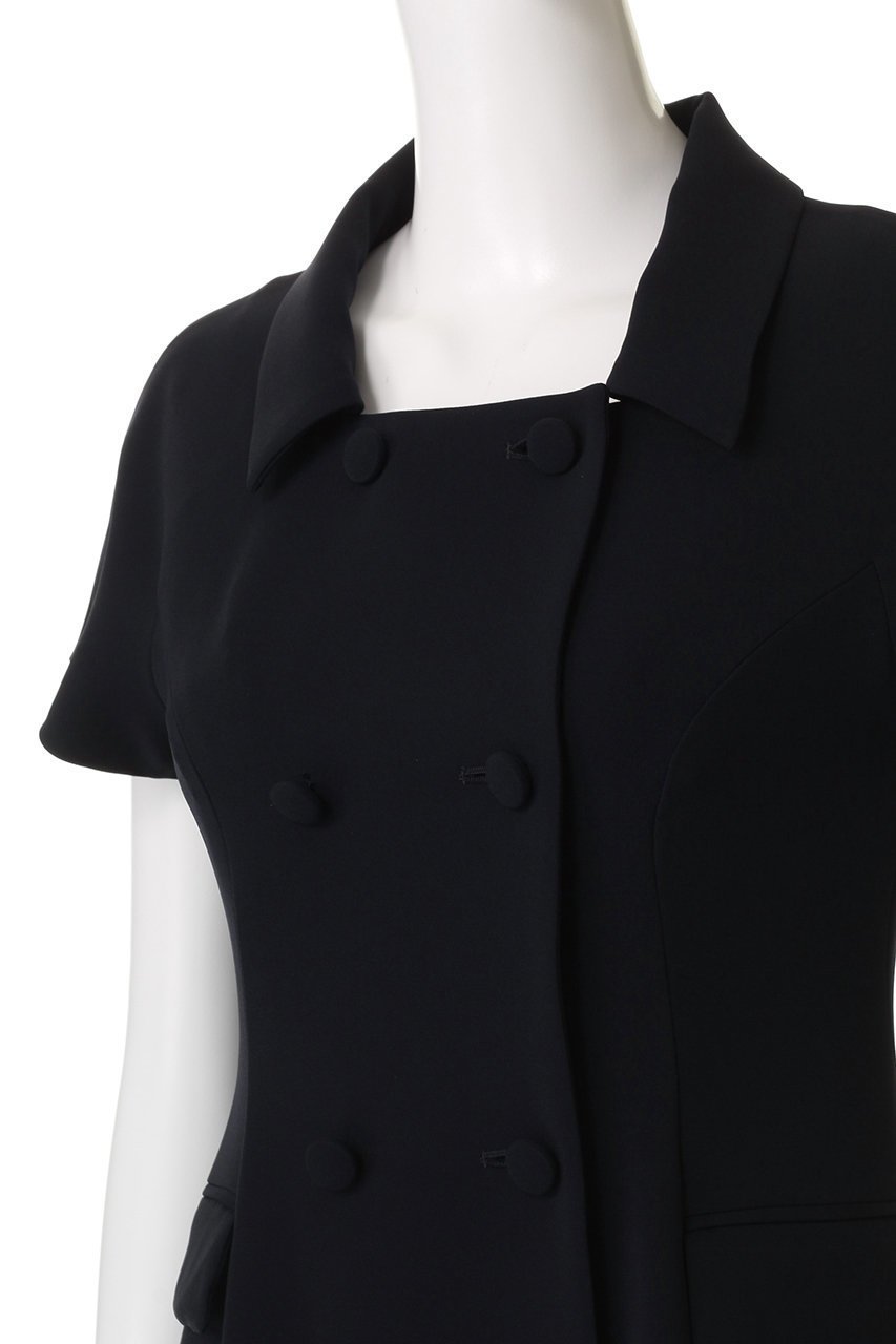 【エムダブリュー/MW】のトリアセテート ダブルボタンドレス 人気、トレンドファッション・服の通販 founy(ファニー) 　ファッション　Fashion　レディースファッション　Fashion for Women　ワンピース　Dresses　フォーマル・パーティードレス・結婚式用ドレス　Elegant & Casual Dresses　チュニック　Tunic Tops & Dresses　ストレッチ　Stretch, Stretchy Fabric　ダブル　Double, Double-Breasted　チュニック　Tunic, Long Top　フェミニン　Feminine, Girly　エレガント 上品　Elegant　other-5|ID: prp329100004884496 ipo3291000000036461176