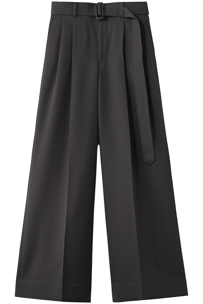 【ザ リラクス/THE RERACS】の2タックベルテッドパンツ インテリア・キッズ・メンズ・レディースファッション・服の通販 founy(ファニー) 　ファッション　Fashion　レディースファッション　Fashion for Women　パンツ　Pants & Trousers　コンパクト　Compact, Small Size　ショート　Short, Short Length　タートル　Turtleneck, Turtle Collar　フォルム　Silhouette, Form　リラックス　Relax, Relaxed Fit　ガンメタルグレー|ID: prp329100004884501 ipo3291000000036461215