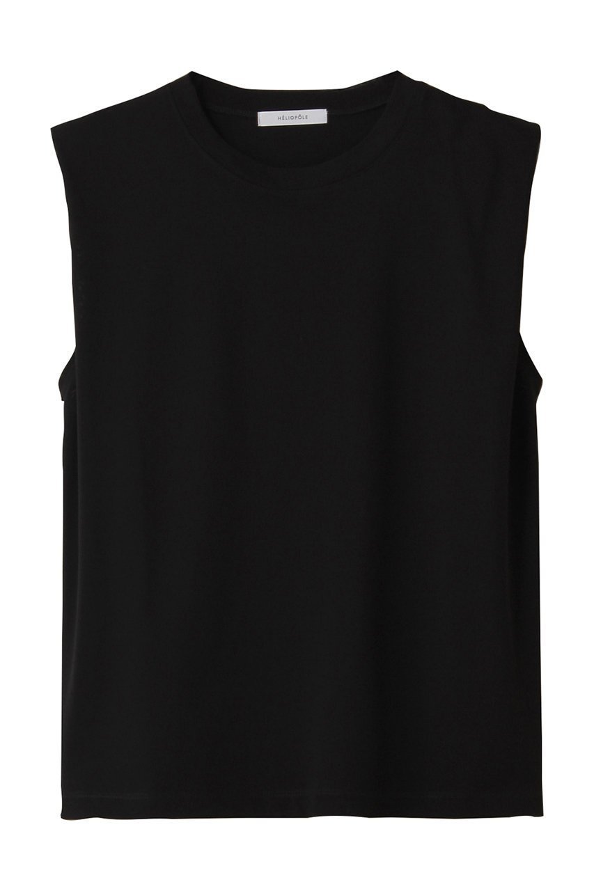 【エリオポール/heliopole】のショルダータックタンクトップ インテリア・キッズ・メンズ・レディースファッション・服の通販 founy(ファニー) ファッション Fashion レディースファッション Fashion for Women トップス・カットソー Cut & Sew Tops キャミソール&ノースリーブ Camisoles & Sleeveless Tops シャツ・ブラウス・オフィスカジュアル Elegant Blouses & Button-Ups ロングTシャツ・Tシャツ Longline T-Shirts & Tees カットソー・ベーシックTシャツ Cut-and-Sewn Tops / Stretch Tees & Basics インナー Innerwear キャミソール Camisole, Spaghetti Strap Top シンプル Simple, Minimal ジャケット Jacket, Outerwear タンク Tank Top, Sleeveless Top ボトム Bottoms, Lower Wear 旅行 Travel ブラック|ID: prp329100004884512 ipo3291000000036461305