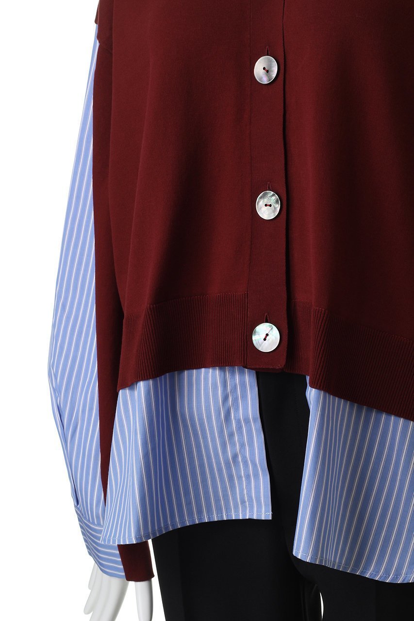 【ナゴンスタンス/nagonstans】のshirt combination cardigan/カーディガン 人気、トレンドファッション・服の通販 founy(ファニー) 　ファッション　Fashion　レディースファッション　Fashion for Women　トップス・カットソー　Cut & Sew Tops　カーディガン・羽織り　Layered Style Cardigans　シャツ・ブラウス・オフィスカジュアル　Elegant Blouses & Button-Ups　ロングTシャツ・Tシャツ　Longline T-Shirts & Tees　カットソー・ベーシックTシャツ　Cut-and-Sewn Tops / Stretch Tees & Basics　カーディガン　Cardigan, Knitwear　ドッキング　Docking, Mixed Material　other-5|ID: prp329100004884513 ipo3291000000036461316