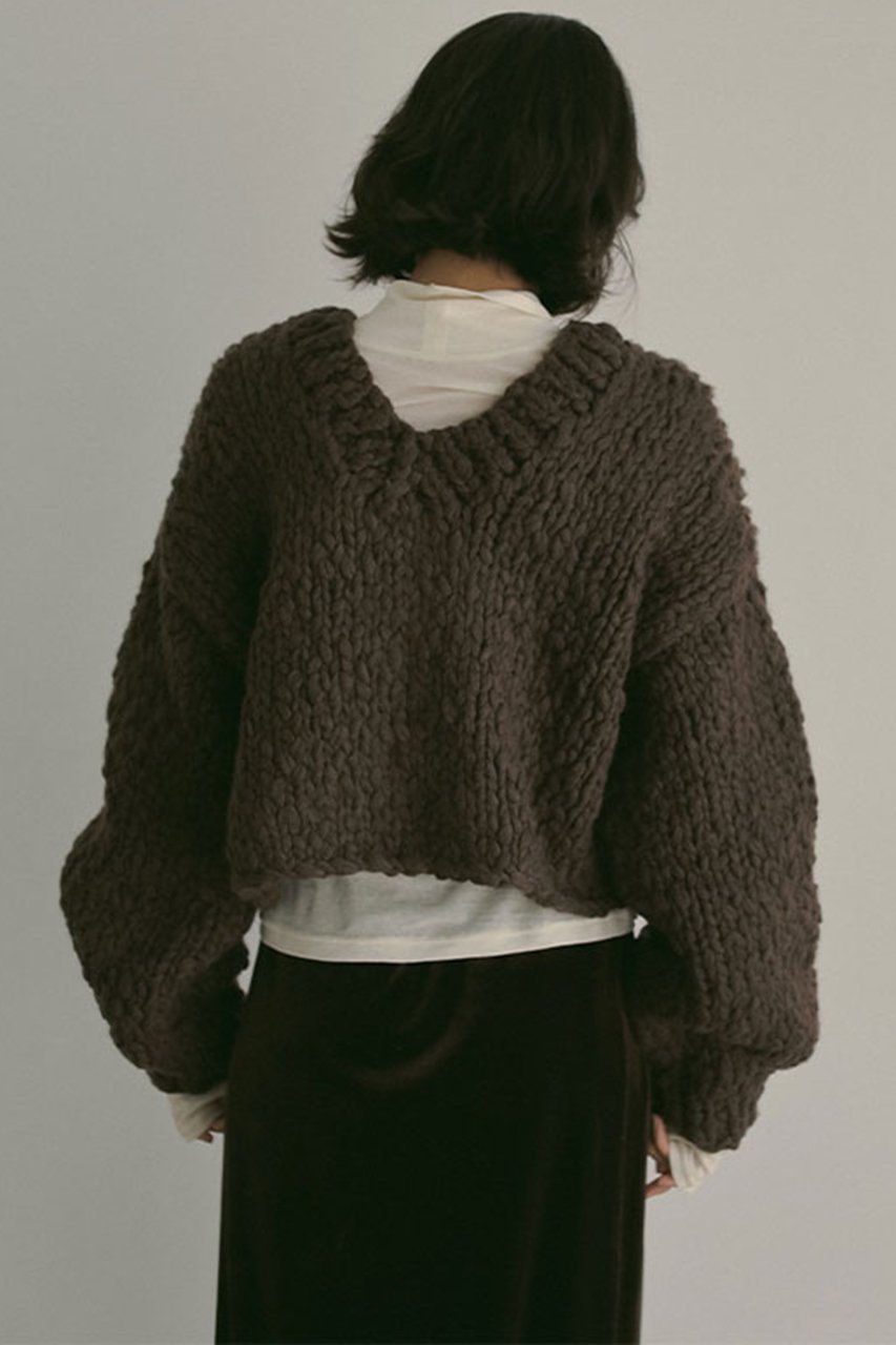 【エトレトウキョウ/ETRE TOKYO】の2wayハンドニットカーディガン 人気、トレンドファッション・服の通販 founy(ファニー) 　ファッション　Fashion　レディースファッション　Fashion for Women　トップス・カットソー　Cut & Sew Tops　ニット　Knit Tops & Sweaters　カーディガン・羽織り　Layered Style Cardigans　おすすめ　Recommended / Our Picks　カーディガン　Cardigan, Knitwear　ショート　Short, Short Length　バランス　Balance, Style Balance　ルーズ　Loose, Oversized　今季　This Season, Current Season　other-5|ID: prp329100004884538 ipo3291000000036461511