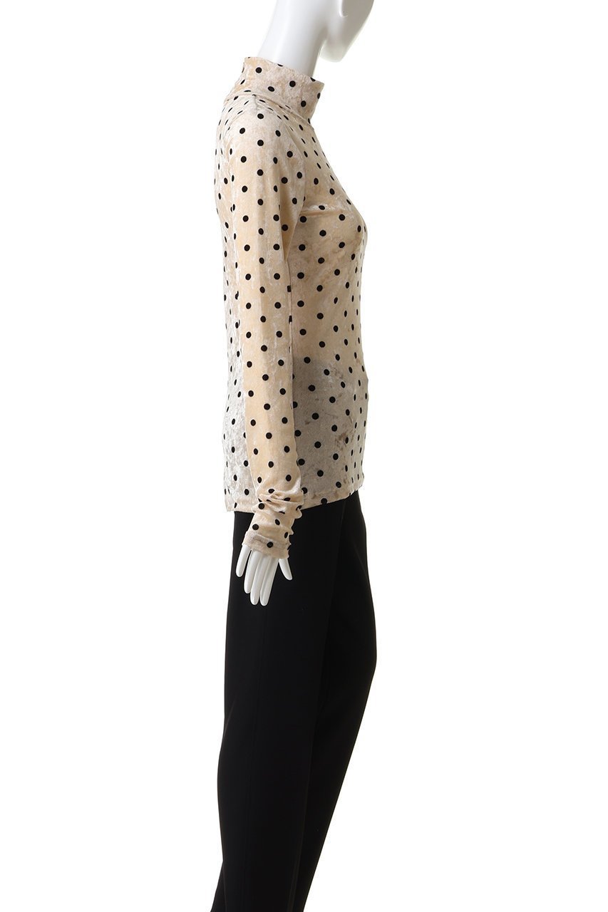【メゾンスペシャル/MAISON SPECIAL】のVelor Mesh Dot Tops / ベロアメッシュドットタートルトップ 人気、トレンドファッション・服の通販 founy(ファニー) 　ファッション　Fashion　レディースファッション　Fashion for Women　トップス・カットソー　Cut & Sew Tops　シャツ・ブラウス・オフィスカジュアル　Elegant Blouses & Button-Ups　ロングTシャツ・Tシャツ　Longline T-Shirts & Tees　カットソー・ベーシックTシャツ　Cut-and-Sewn Tops / Stretch Tees & Basics　ベロアトップス　Velour Tops / Velvet-Look Items　シアー　Sheer, See-Through　スリーブ　Sleeve, Long Sleeve / Short Sleeve　ドット　Polka Dot, Dot Pattern　フェミニン　Feminine, Girly　ベロア　Velour, Soft Velvet　ロング　Long, Long-Length　other-3|ID: prp329100004884543 ipo3291000000036461548