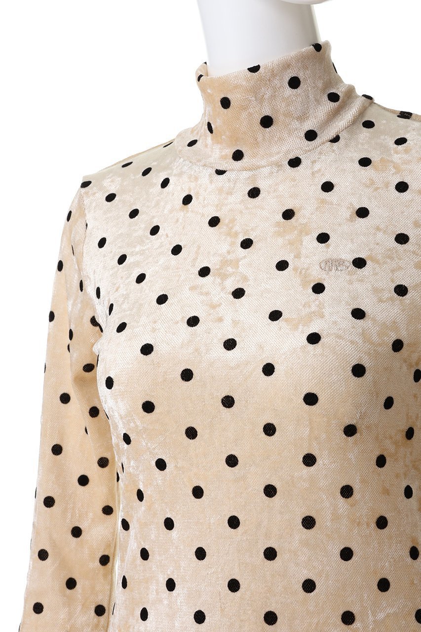 【メゾンスペシャル/MAISON SPECIAL】のVelor Mesh Dot Tops / ベロアメッシュドットタートルトップ 人気、トレンドファッション・服の通販 founy(ファニー) 　ファッション　Fashion　レディースファッション　Fashion for Women　トップス・カットソー　Cut & Sew Tops　シャツ・ブラウス・オフィスカジュアル　Elegant Blouses & Button-Ups　ロングTシャツ・Tシャツ　Longline T-Shirts & Tees　カットソー・ベーシックTシャツ　Cut-and-Sewn Tops / Stretch Tees & Basics　ベロアトップス　Velour Tops / Velvet-Look Items　シアー　Sheer, See-Through　スリーブ　Sleeve, Long Sleeve / Short Sleeve　ドット　Polka Dot, Dot Pattern　フェミニン　Feminine, Girly　ベロア　Velour, Soft Velvet　ロング　Long, Long-Length　other-5|ID: prp329100004884543 ipo3291000000036461550