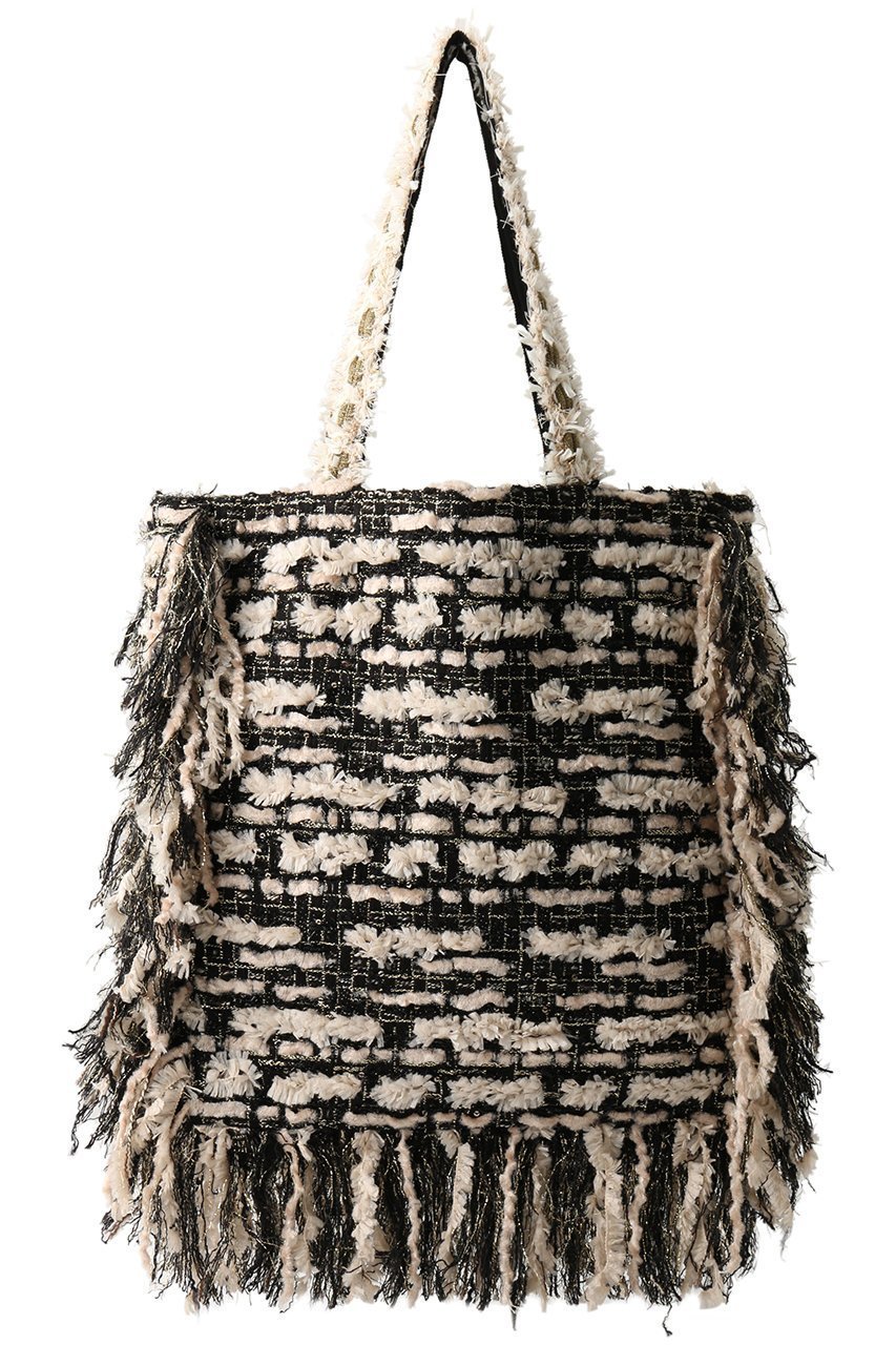 【ルール ロジェット/leur logette】のツイードフリンジバッグ 人気、トレンドファッション・服の通販 founy(ファニー) 　ファッション　Fashion　レディースファッション　Fashion for Women　バッグ　Bags　ツイード　Twill, Twill Weave　フランス　France, French　フリンジ　Fringe, Tassel　other-3|ID: prp329100004884546 ipo3291000000036461570