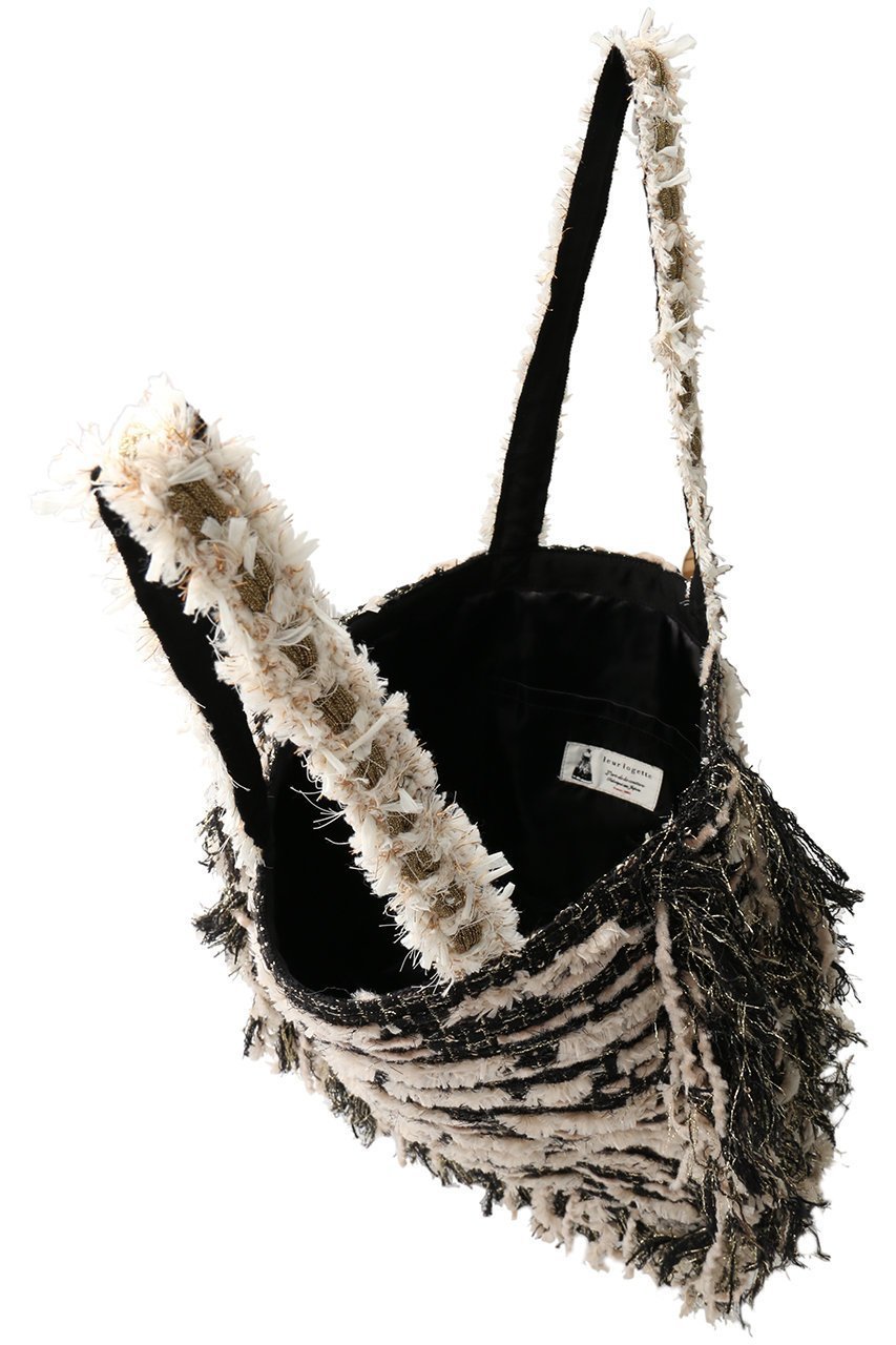 【ルール ロジェット/leur logette】のツイードフリンジバッグ 人気、トレンドファッション・服の通販 founy(ファニー) 　ファッション　Fashion　レディースファッション　Fashion for Women　バッグ　Bags　ツイード　Twill, Twill Weave　フランス　France, French　フリンジ　Fringe, Tassel　other-5|ID: prp329100004884546 ipo3291000000036461572