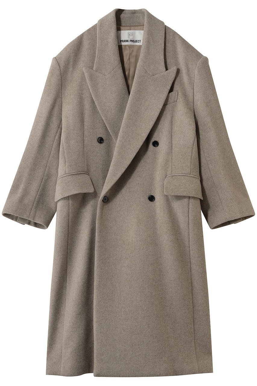 【プランク プロジェクト/PRANK PROJECT】のスーパービックコート インテリア・キッズ・メンズ・レディースファッション・服の通販 founy(ファニー) ファッション Fashion レディースファッション Fashion for Women アウター Coat / Outerwear Collection コート・ロングコート・ピーコート Long Coats, Peacoats & More ショート Short, Short Length ストライプ Stripe, Striped Pattern ロング Long, Long-Length G.BGE(グレーベージュ)|ID: prp329100004884549 ipo3291000000036461590