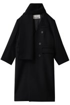【プランク プロジェクト/PRANK PROJECT】のマフラー付きコート 人気、トレンドファッション・服の通販 founy(ファニー) ファッション Fashion レディースファッション Fashion for Women アウター Coat / Outerwear Collection コート・ロングコート・ピーコート Long Coats, Peacoats & More マフラー・スヌード / 冬小物の定番 Scarves & Mufflers ショルダー Shoulder, Shoulder Strap マニッシュ Mannish, Boyish マフラー Scarf, Muffler ロング Long, Long-Length thumbnail BLK(ブラック)|ID: prp329100004884550 ipo3291000000036461599