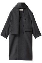 【プランク プロジェクト/PRANK PROJECT】のマフラー付きコート 人気、トレンドファッション・服の通販 founy(ファニー) ファッション Fashion レディースファッション Fashion for Women アウター Coat / Outerwear Collection コート・ロングコート・ピーコート Long Coats, Peacoats & More マフラー・スヌード / 冬小物の定番 Scarves & Mufflers ショルダー Shoulder, Shoulder Strap マニッシュ Mannish, Boyish マフラー Scarf, Muffler ロング Long, Long-Length thumbnail GRY(グレー)|ID: prp329100004884550 ipo3291000000036461600