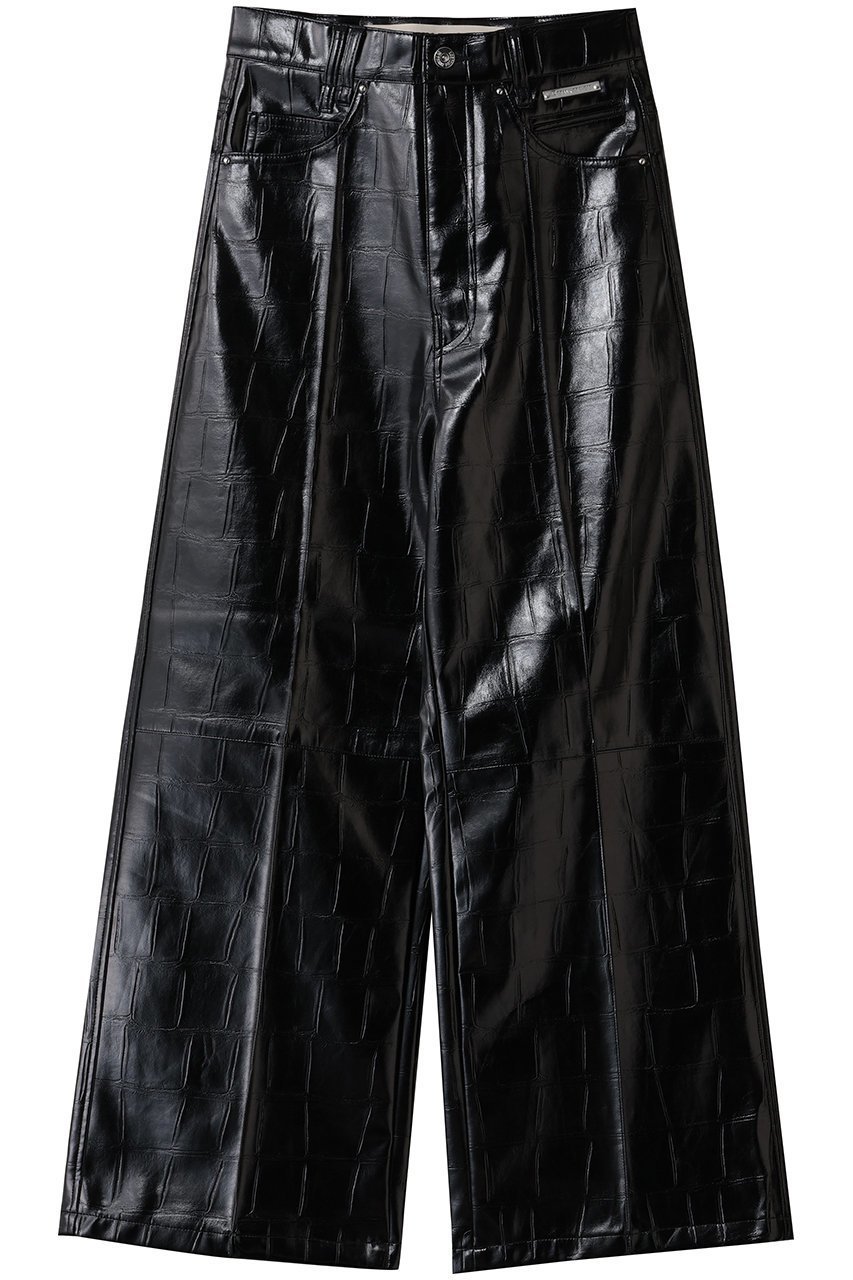 【プランク プロジェクト/PRANK PROJECT】のシンセティックレザープレスパンツ 人気、トレンドファッション・服の通販 founy(ファニー) ファッション Fashion レディースファッション Fashion for Women パンツ Pants & Trousers クロコ Crocodile, Croc Embossed ストレート Straight, Straight Cut バランス Balance, Style Balance ワイド Wide, Wide Fit ヴィンテージ Vintage Style other-1|ID: prp329100004884552 ipo3291000000036461618