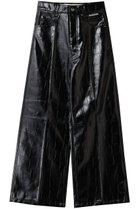 【プランク プロジェクト/PRANK PROJECT】のシンセティックレザープレスパンツ 人気、トレンドファッション・服の通販 founy(ファニー) ファッション Fashion レディースファッション Fashion for Women パンツ Pants & Trousers クロコ Crocodile, Croc Embossed ストレート Straight, Straight Cut バランス Balance, Style Balance ワイド Wide, Wide Fit ヴィンテージ Vintage Style thumbnail BLK(ブラック)|ID: prp329100004884552 ipo3291000000036461619