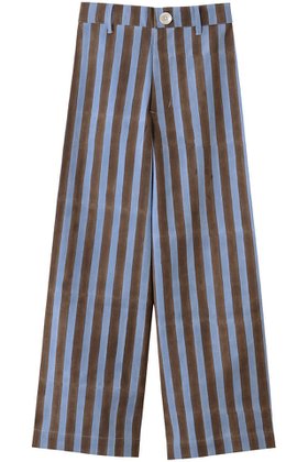 【エスゼット ブロックプリント/SZ Blockprints】のDISCO PANTS DOUBLE THICK STRIPE ワイドパンツ 人気、トレンドファッション・服の通販 founy(ファニー) ファッション Fashion レディースファッション Fashion for Women パンツ Pants & Trousers シンプル Simple, Minimal ストライプ Stripe, Striped Pattern ハイライズ High Rise, High Waist ワイド Wide, Wide Fit |ID:prp329100004884556