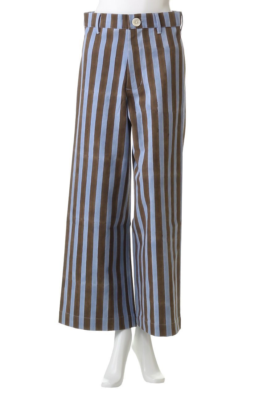 【エスゼット ブロックプリント/SZ Blockprints】のDISCO PANTS DOUBLE THICK STRIPE ワイドパンツ 人気、トレンドファッション・服の通販 founy(ファニー) 　ファッション　Fashion　レディースファッション　Fashion for Women　パンツ　Pants & Trousers　シンプル　Simple, Minimal　ストライプ　Stripe, Striped Pattern　ハイライズ　High Rise, High Waist　ワイド　Wide, Wide Fit　other-2|ID: prp329100004884556 ipo3291000000036461653