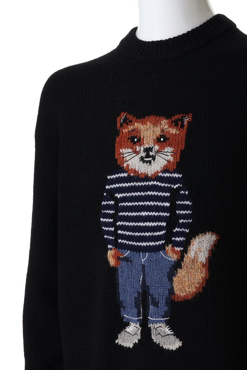 【メゾン キツネ/MAISON KITSUNE / MEN】の【MEN】DRESSED FOX INTARSIA ウール ジャンパー 人気、トレンドファッション・服の通販 founy(ファニー) 　ファッション　Fashion　メンズファッション　Fashion for Men　トップス・カットソー　Cut & Sew Tops　ニット・セーター / 定番トップス　Knit Tops & Sweaters　シンプル　Simple, Minimal　フォックス　Fox, Fox Fur　other-5|ID: prp329100004884560 ipo3291000000036461690