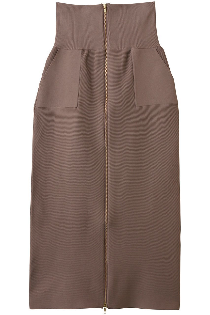 【ルームエイト/Room no.8】の【Room no.8 BLACK】GARTER リブ ジップ アップ スカート インテリア・キッズ・メンズ・レディースファッション・服の通販 founy(ファニー) ファッション Fashion レディースファッション Fashion for Women スカート Skirts ロングスカート Long Skirts / Maxi & Midi Skirts ジップ Zip, Zipper フォルム Silhouette, Form フロント Front, Front Design ラグジュアリー Luxury, Elegant ロング Long, Long-Length グレージュ|ID: prp329100004884584 ipo3291000000036461888