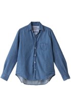 【フランク&アイリーン/Frank&Eileen】のEILEEN コアイタリアンインディゴデニム デニムシャツ 人気、トレンドファッション・服の通販 founy(ファニー) ファッション Fashion レディースファッション Fashion for Women トップス・カットソー Cut & Sew Tops シャツ・ブラウス・オフィスカジュアル Elegant Blouses & Button-Ups スリム Slim, Slim Fit スリーブ Sleeve, Long Sleeve / Short Sleeve デニム Denim, Jeans Material ロング Long, Long-Length 定番 Standard, Basic Item thumbnail インディゴ|ID: prp329100004884591 ipo3291000000036461963